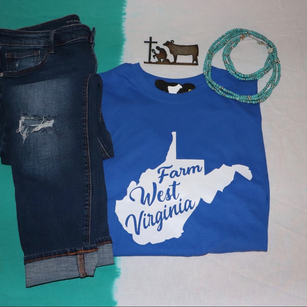Farm WV and Cow Tees -> www.thechickenhead.com
